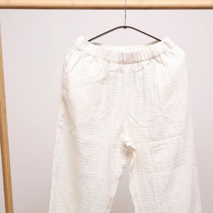 Stella Cotton Pants With Elastic Waist - Off-white