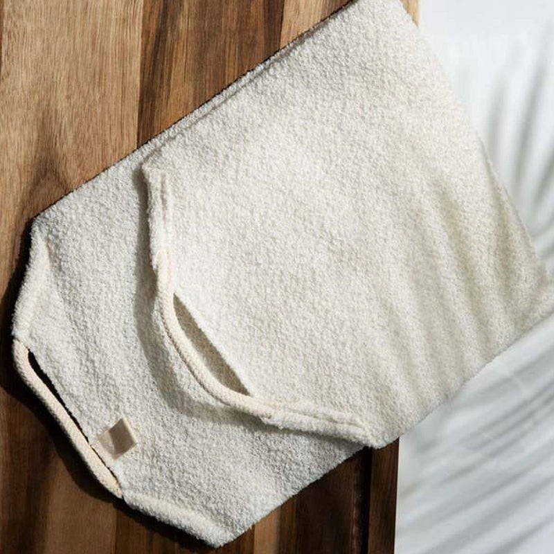 Stretchy Back Scrubber with Rope Handles - Dual-Sided Exfoliator
