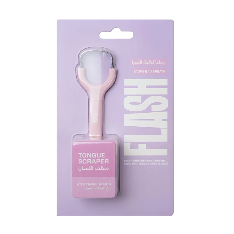 Tongue Scraper with Travel Pouch