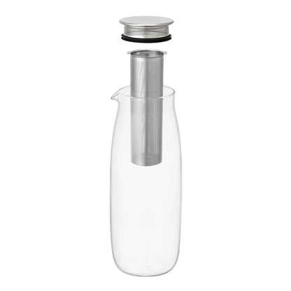 Unitea Cold Brew Glass Carafe with Lid &amp; Strainer - 1.1L