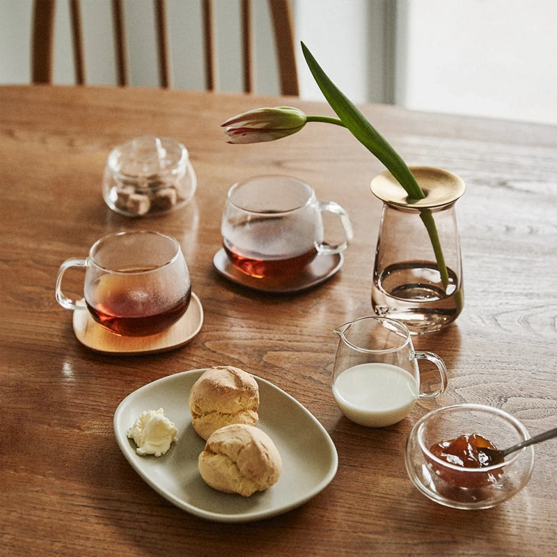 Unitea Heat-Resistant Glass Creamer Pitcher - 180ml