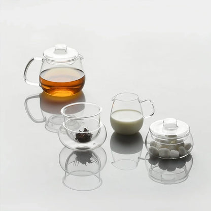 Unitea Heat-Resistant Glass Creamer Pitcher - 180ml