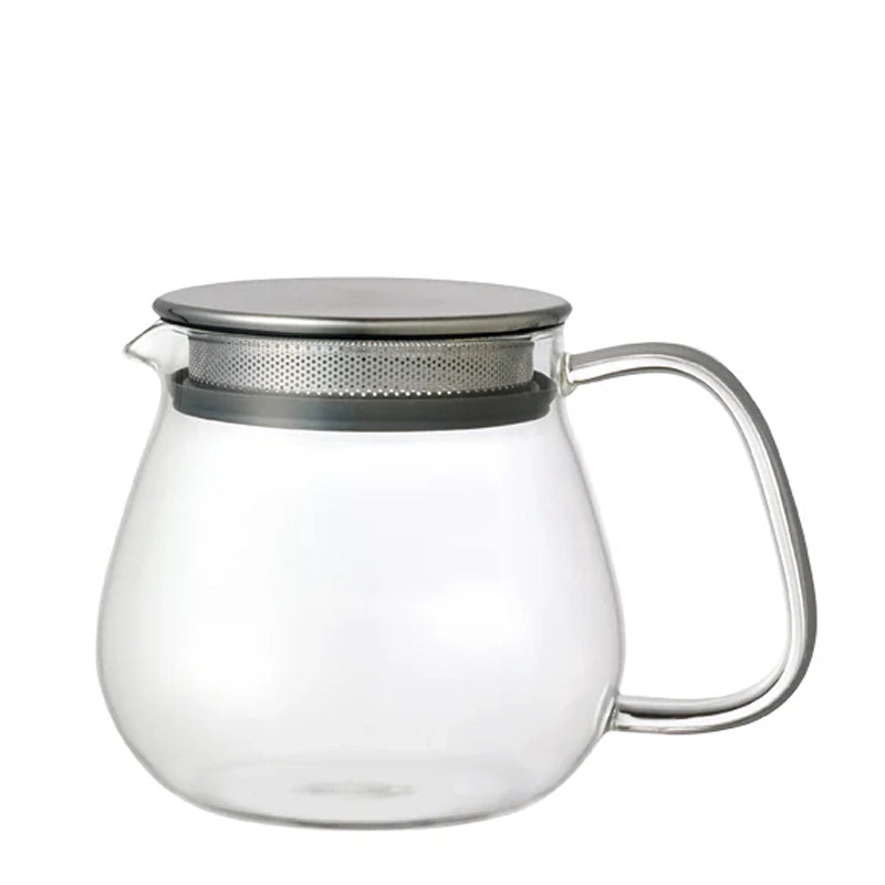 Unitea One Touch Heat-Resistant Glass Teapot with Strainer