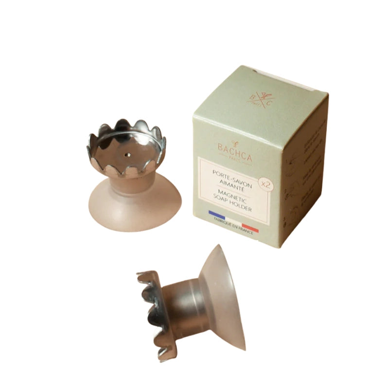 Wall-Mounted Magnetic Soap Saver &amp; Holder - Set of 2
