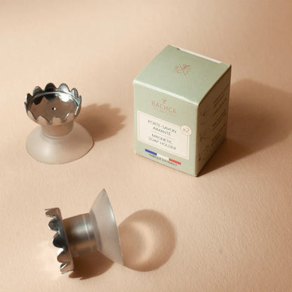 Wall-Mounted Magnetic Soap Saver &amp; Holder - Set of 2
