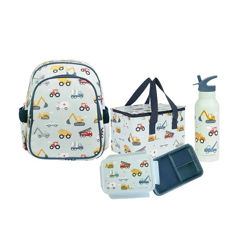 A LITTLE LOVELY COMPANY Kids Bento Bundle - Vehicles Printed in Kuwait - Waha Lifestyle