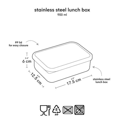 Kids Stainless Steel Lunch Box for School &amp; Daily Meals
