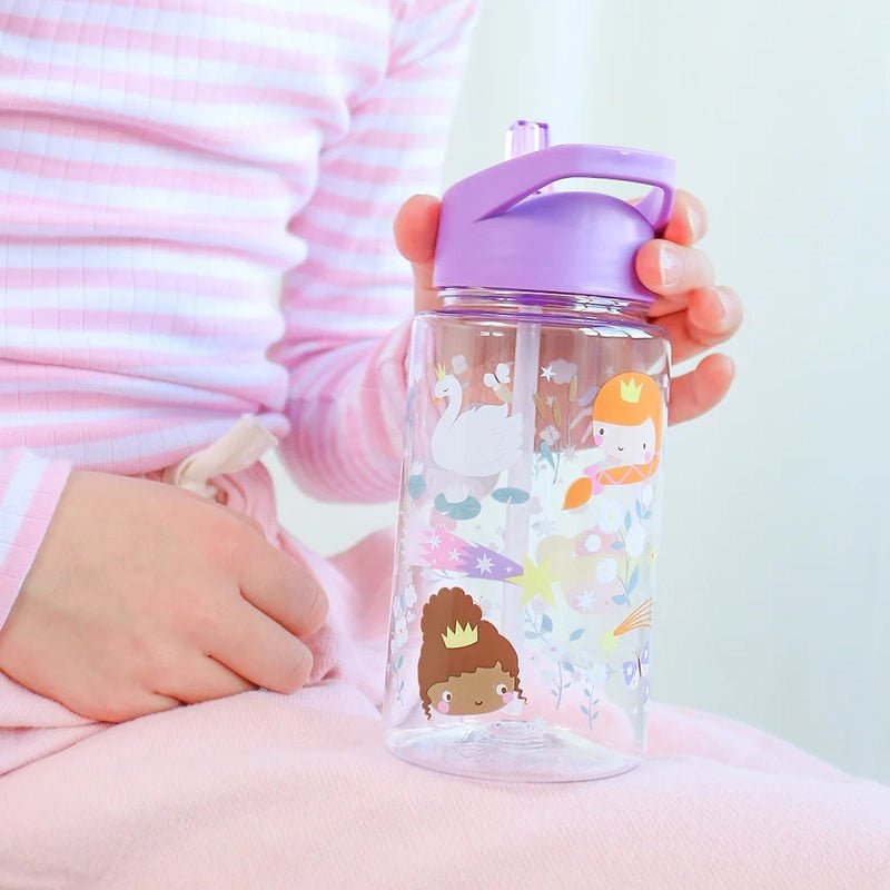 Kids Tritan Water Bottle with Straw for School &amp; Travel - 450ml