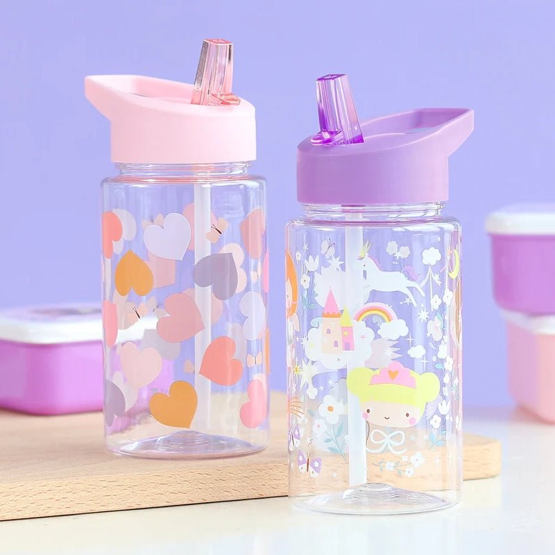 Kids Tritan Water Bottle with Straw for School &amp; Travel - 450ml