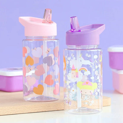Kids Tritan Water Bottle with Straw for School &amp; Travel - 450ml
