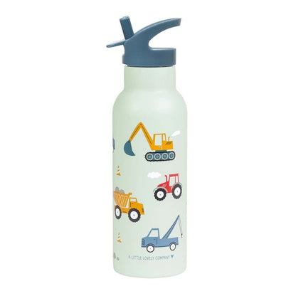 A LITTLE LOVELY COMPANY Stainless Steel Kids Water Bottle with All - Over Print - 500 ml in Kuwait - Waha Lifestyle