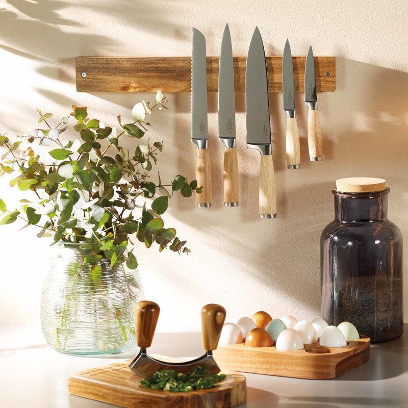 Acacia Wood Magnetic Knife Holder - Waha Lifestyle