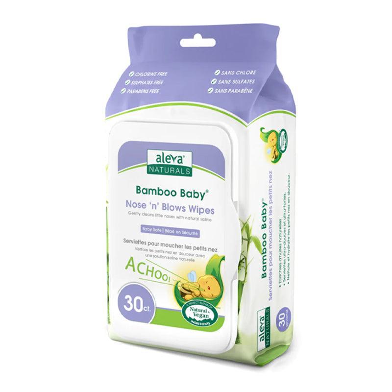 Aleva Naturals Bamboo Baby Nose & Blows Wipes - 30pcs - Waha Lifestyle