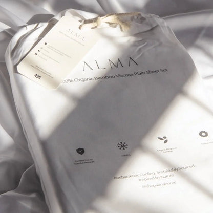 Hypoallergenic Soft &amp; Breathable Bamboo Bed Sheet Set - White