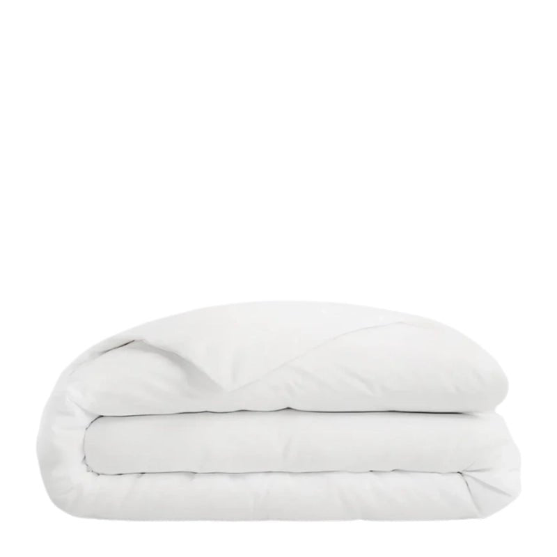 Soft Breathable Bamboo Bed Duvet Cover for Better Sleep - White