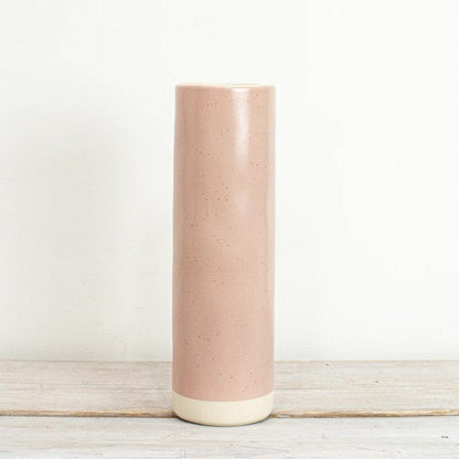 Also Home Ceramic Speckled Tall Cylinder Vase - Waha Lifestyle