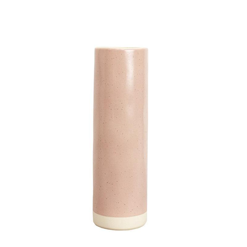 Also Home Ceramic Speckled Tall Cylinder Vase - Waha Lifestyle