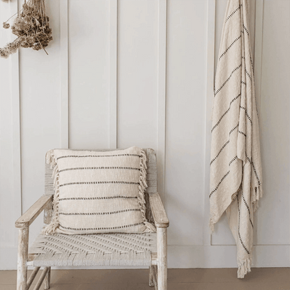 Also Home linen Stripe Cushion - Waha Lifestyle