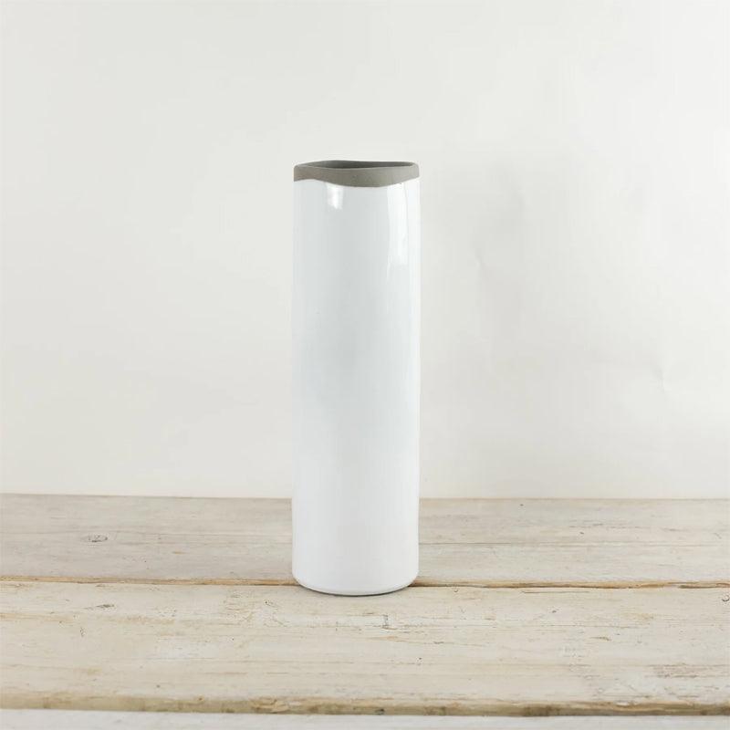 Also Home Recycled Ceramic Clay Tall Cylinder Vase - Waha Lifestyle