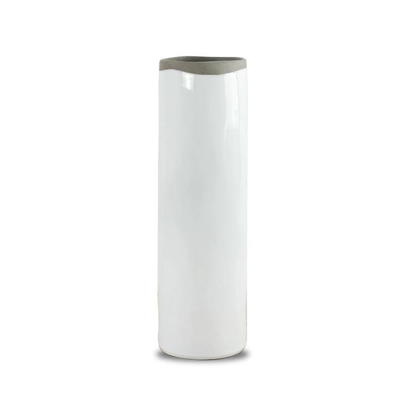 Also Home Recycled Ceramic Clay Tall Cylinder Vase - Waha Lifestyle