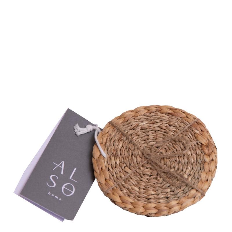 Also Home Venlig Seagrass &amp; Water Hyacinth Coaster Set - 2pcs - Waha Lifestyle