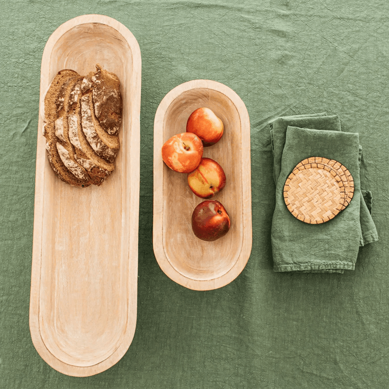 Also Home Whitewashed Mango Wood Serving Bowl - Large - Waha Lifestyle