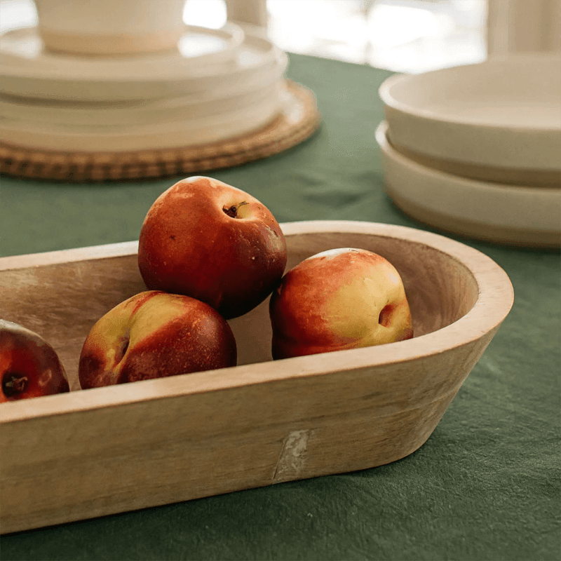 Also Home Whitewashed Mango Wood Serving Bowl - Small - Waha Lifestyle