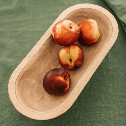 Also Home Whitewashed Mango Wood Serving Bowl - Small - Waha Lifestyle