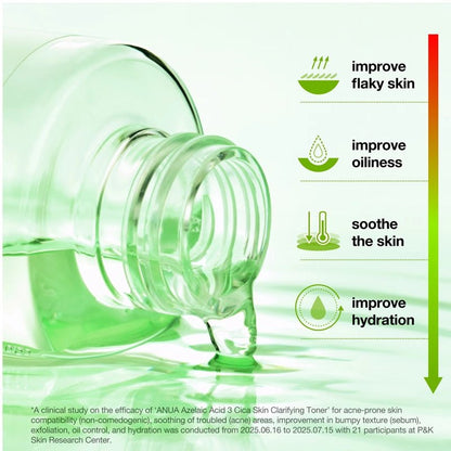 Azelaic 3 Cica Clarifying Toner for Redness Relief &amp; Skin Balance - 250ml
