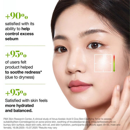 Azelaic 3 Cica Clarifying Toner for Redness Relief &amp; Skin Balance - 250ml