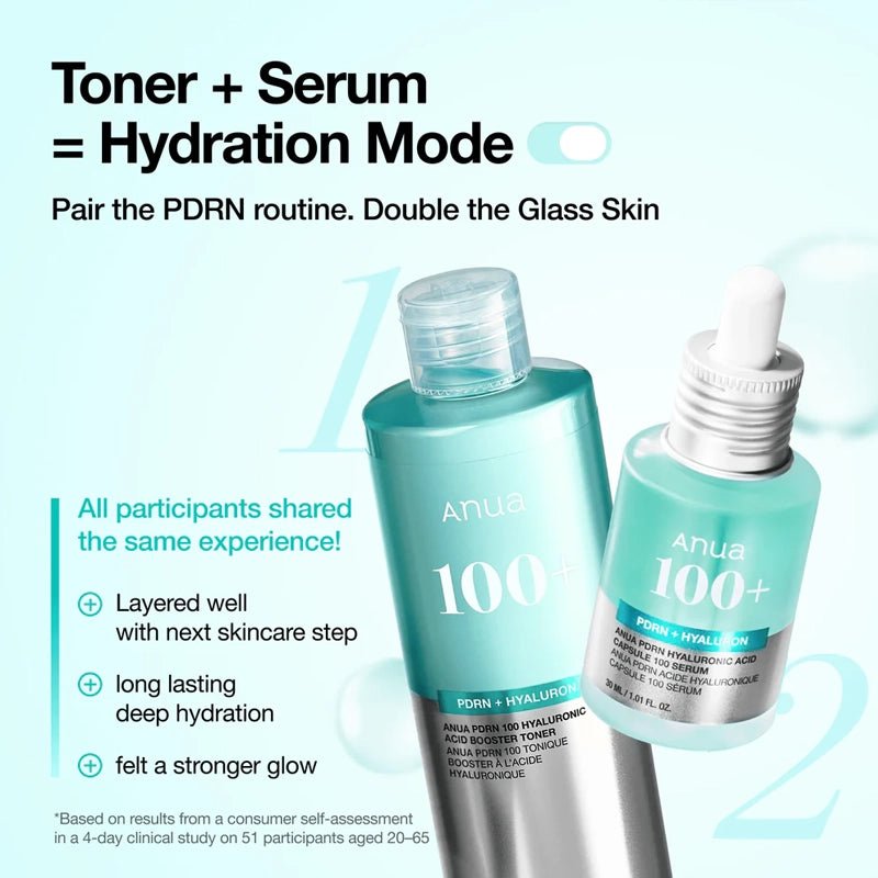 PDRN 100 Hyaluronic Acid Booster Toner for Dry &amp; Tight Skin - 250ml