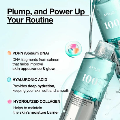 PDRN 100 Hyaluronic Acid Booster Toner for Dry &amp; Tight Skin - 250ml