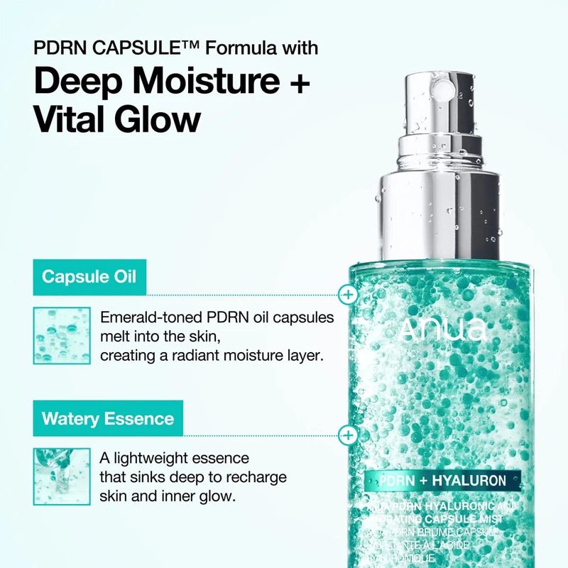 PDRN Collagen Glow Facial Serum Spray for Hydration &amp; Glow - 100ml