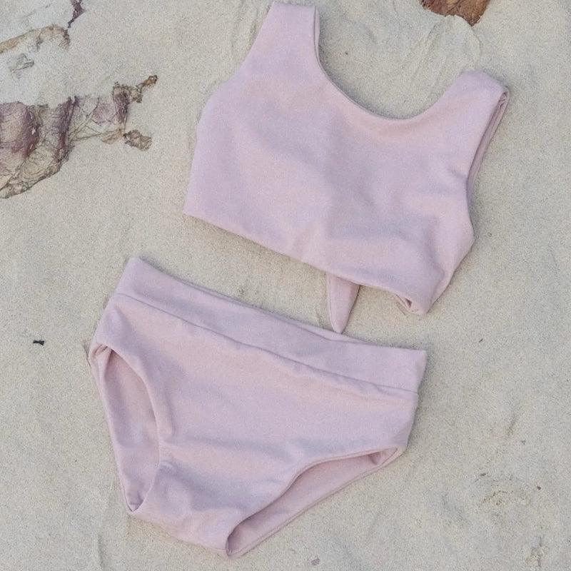 Arla Two - Piece Girls Swimsuit - Rose - Waha Lifestyle