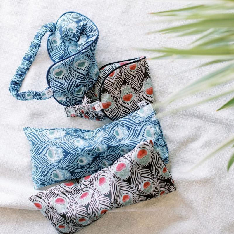 Aromatherapy Eye Pillow - Feather Print - Waha Lifestyle