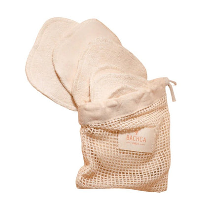 7 Reusable Makeup Remover Cotton Pads + Mesh Washing Net Bag