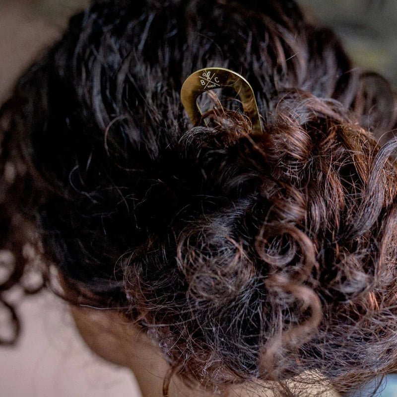 Chignon Hair Bun Pick/Pin - Golden