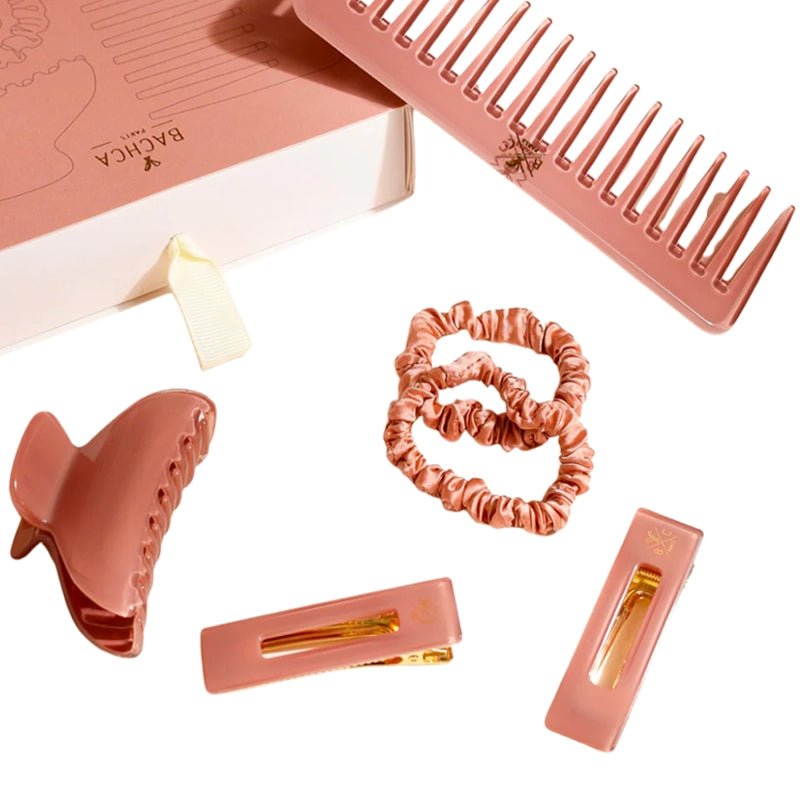 Les Pépites Rosewood Hair Accessories Set - Pink