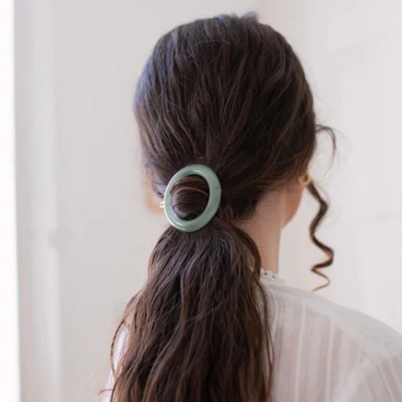 Round Barrette Hair Clip