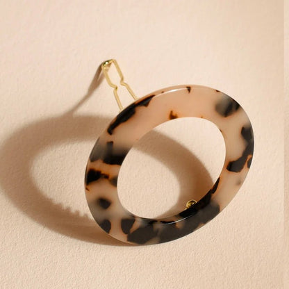 Round Barrette Hair Clip