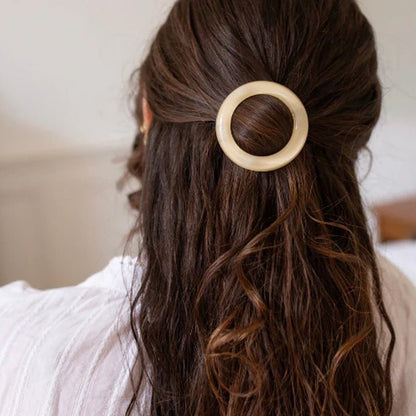 Round Barrette Hair Clip