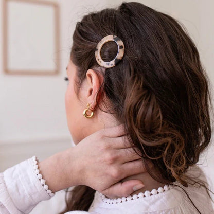 Round Barrette Hair Clip