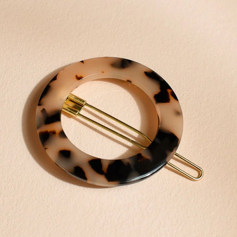 Round Barrette Hair Clip
