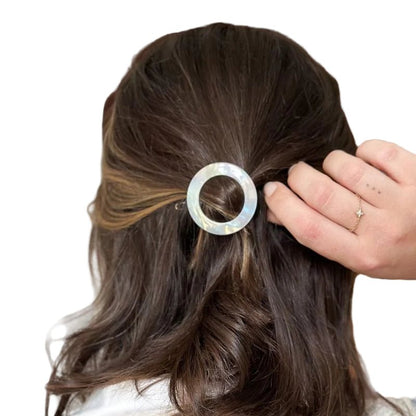 Round Barrette Hair Clip