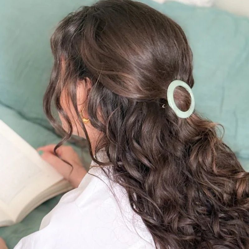 Round Barrette Hair Clip