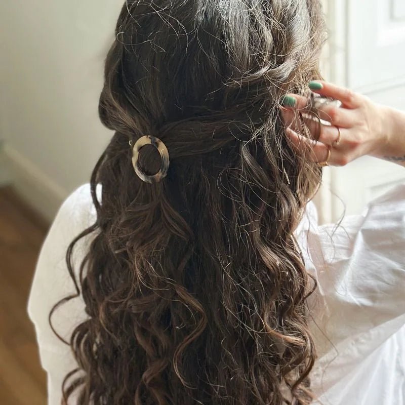 Round Barrette Hair Clip