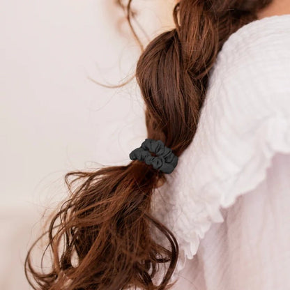 Silk Elasticated Hair Scrunchies - Pack Of 2