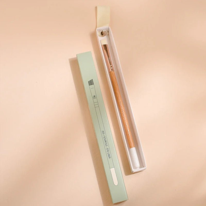 Wooden Eyebrow &amp; Eyeliner Brush