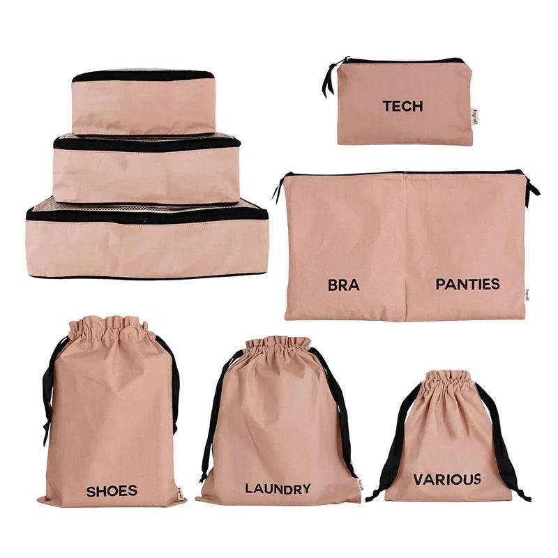 Bag - All 8 Piece Cotton &amp; Travel Set Organizer Bag - Waha Lifestyle