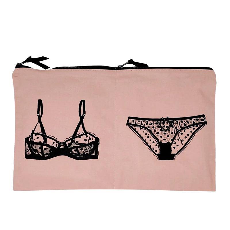 Bag - All Cotton Double Lingerie Packing Organizer Pouch - Waha Lifestyle